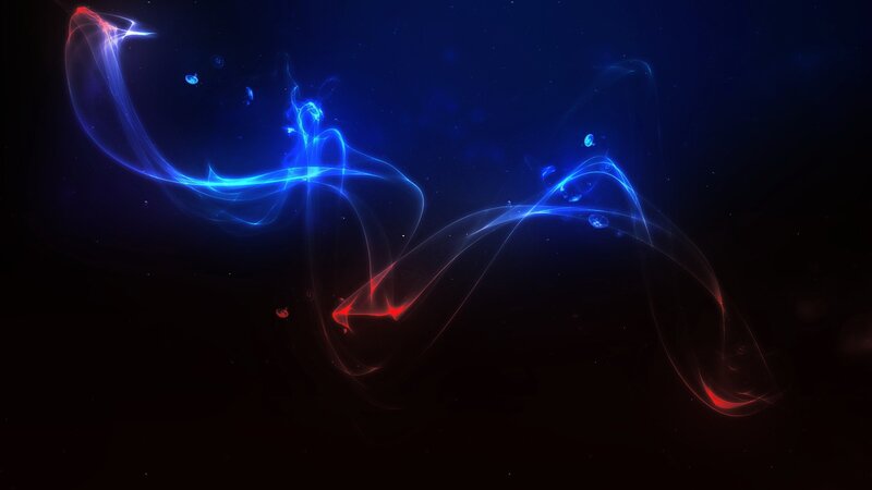 blue and red light trails