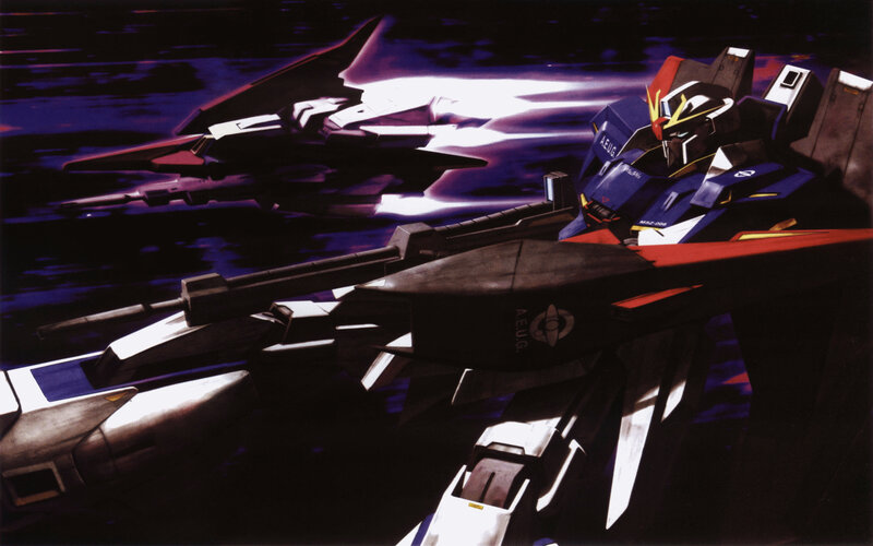 Blue and Red Mecha