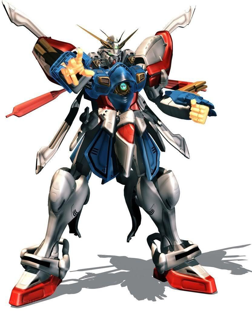 blue and red mobile suit