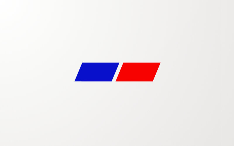 blue and red parallelograms