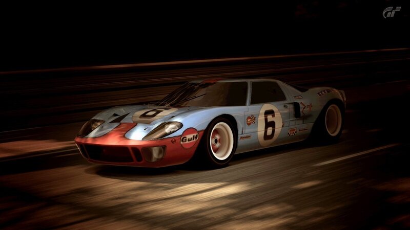 Blue and Red Race Car — Dramatic, Night