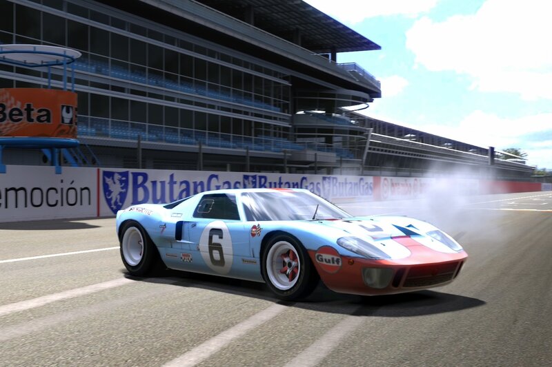 Blue and Red Race Car — Dynamic, Afternoon, 3d Render