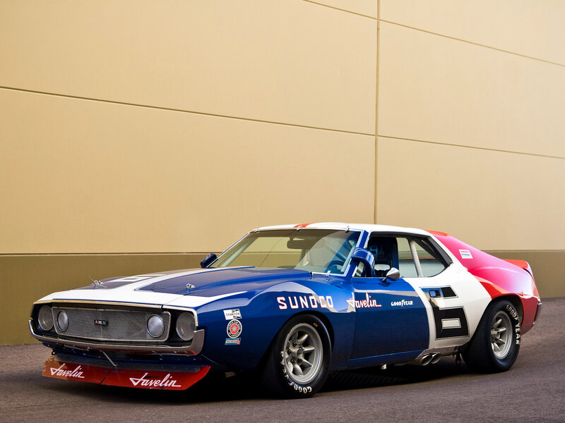 Blue and Red Race Car — Static