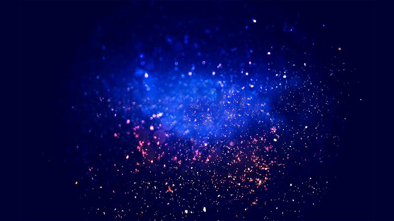 Blue and Red Sparkles