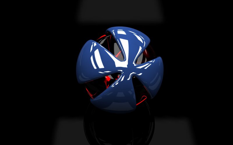 Blue and Red Sphere