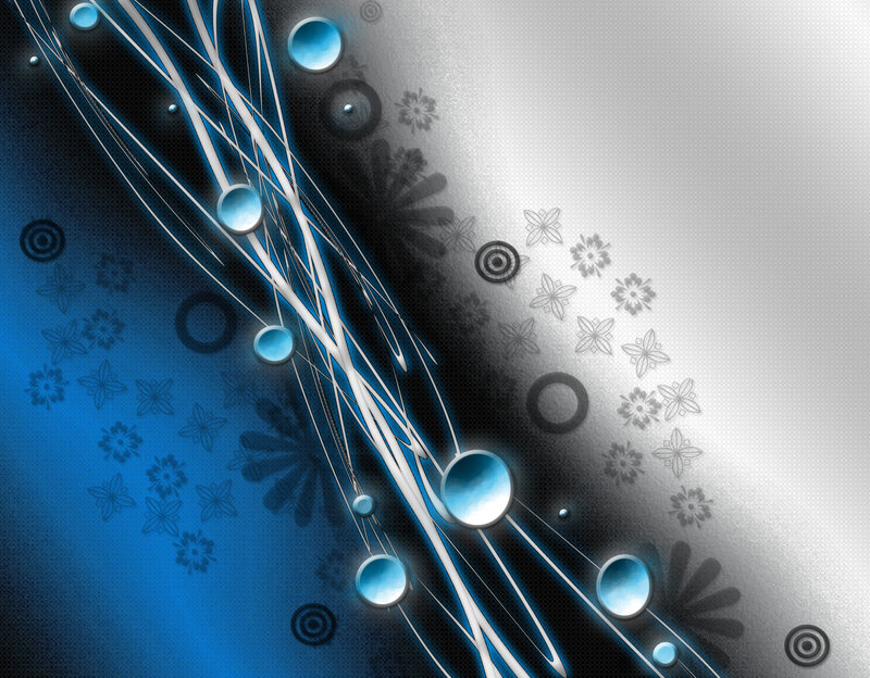 blue and silver abstract design