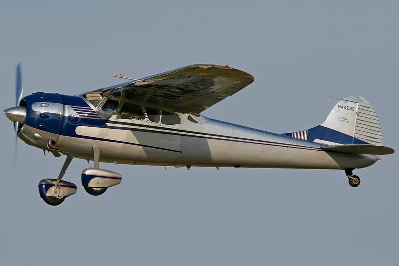 Blue and Silver Airplane — Calm, Afternoon