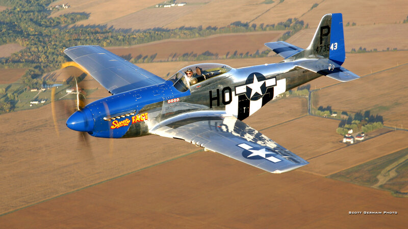 Blue and Silver Airplane — Dynamic, Afternoon, Photograph, Pilot