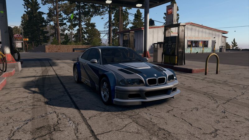 Blue and Silver BMW Car