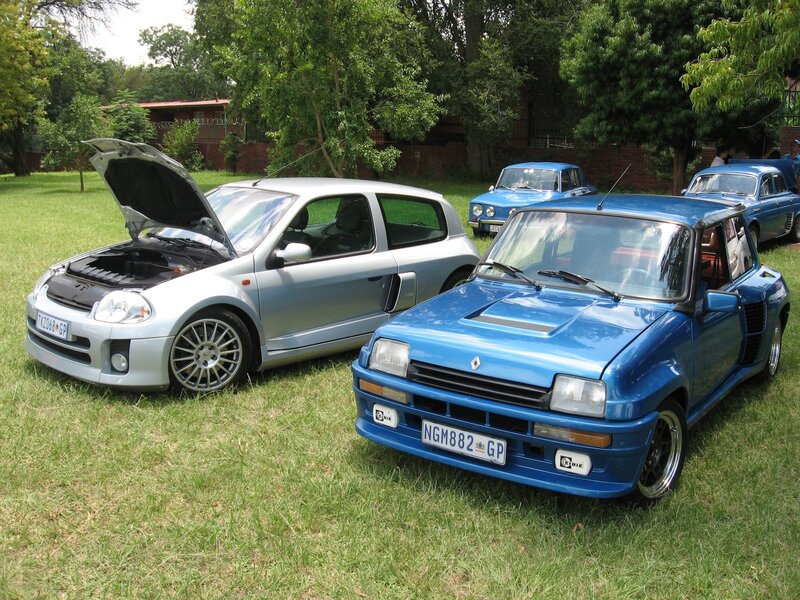 Blue and Silver Cars