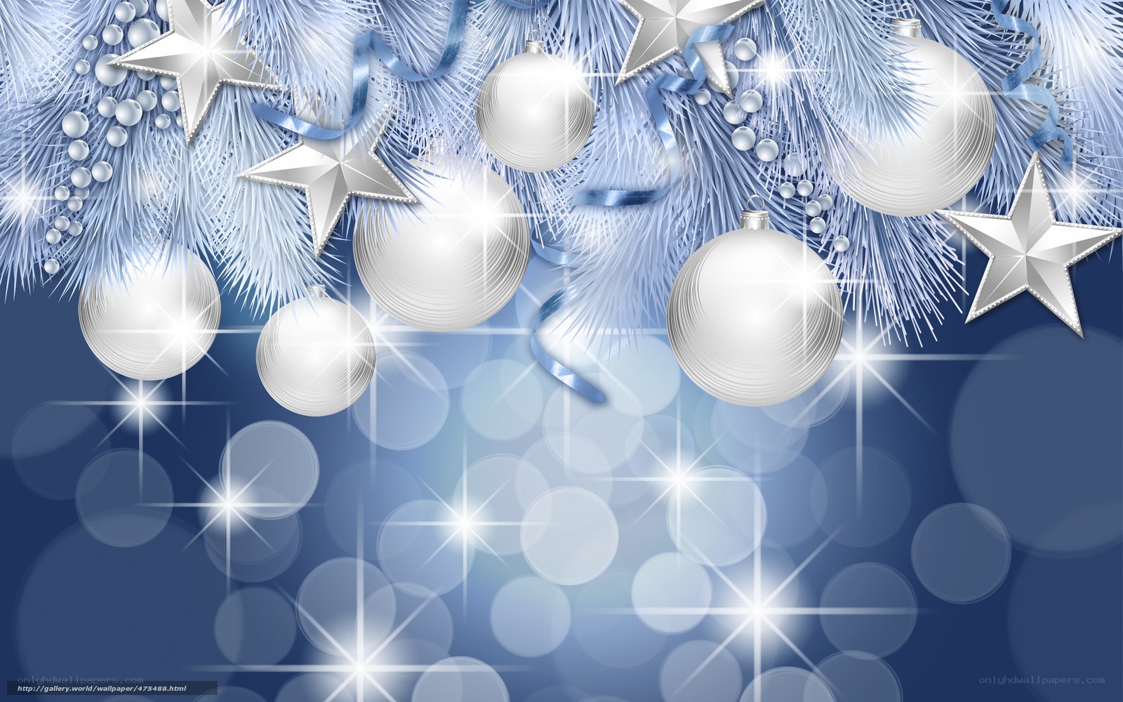 blue and silver holiday decor