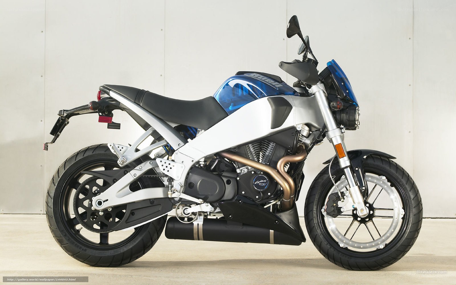 blue and silver motorcycle