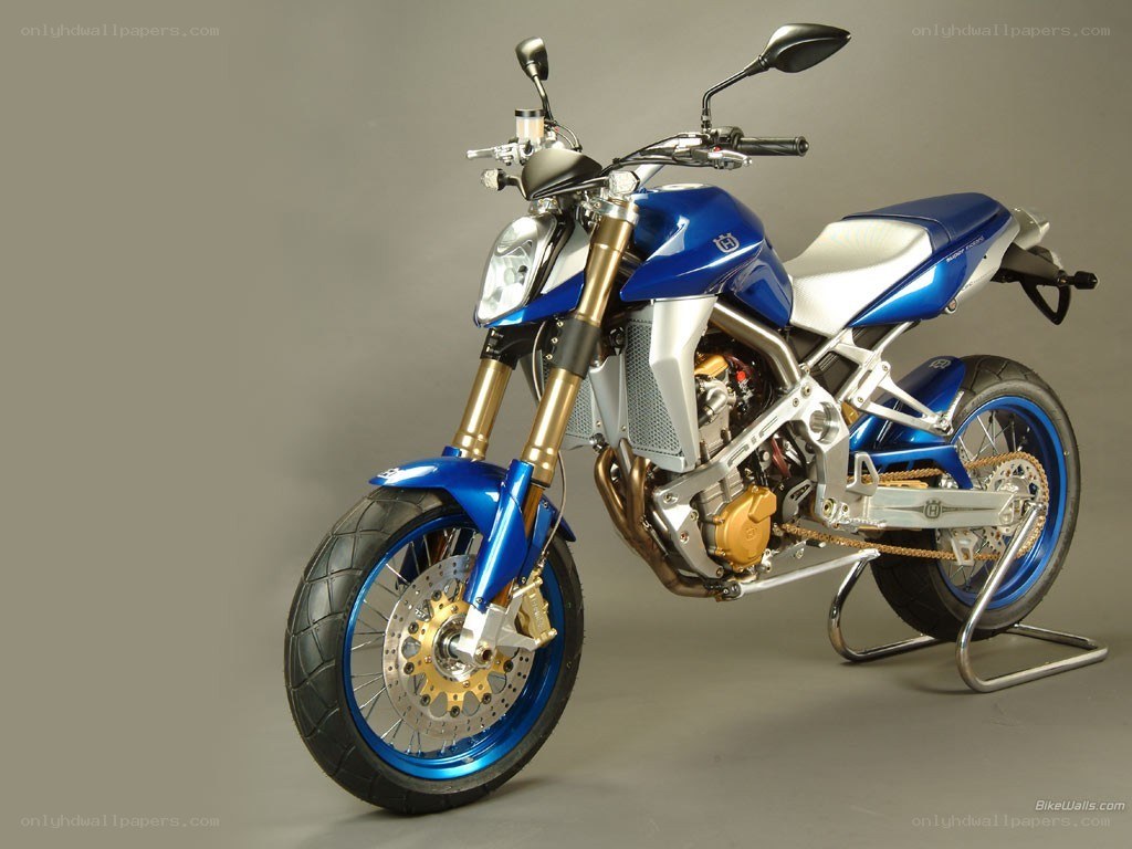 blue and silver motorcycle