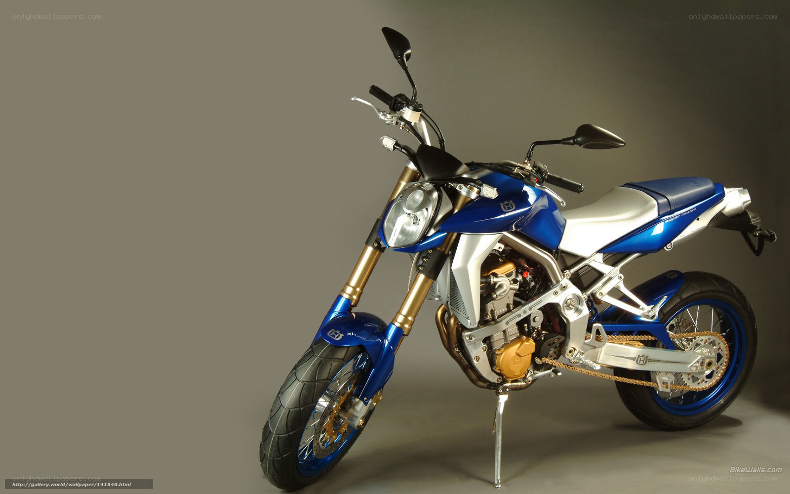 blue and silver motorcycle