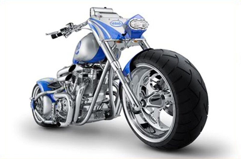 Blue and Silver Motorcycle — Neutral, 3d Render