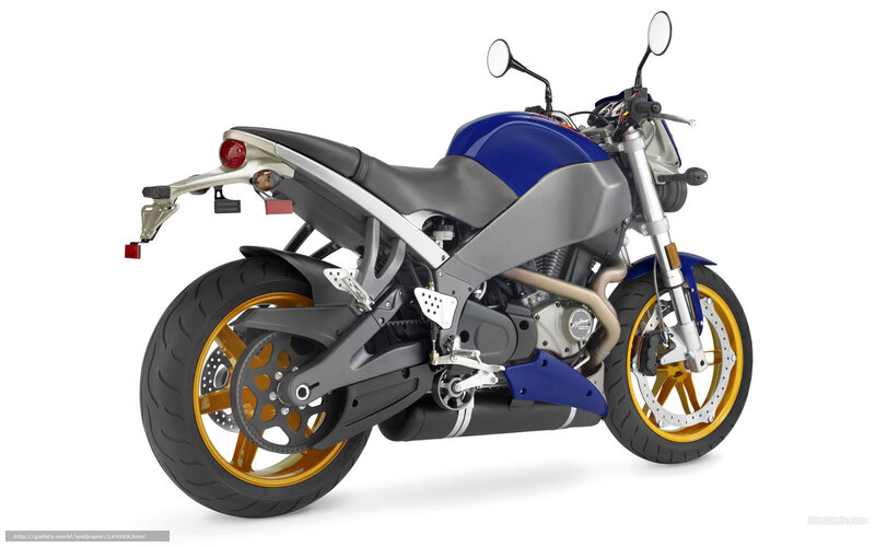 Blue and Silver Motorcycle — Neutral, Photograph, Seat, Wheels, Exhaust