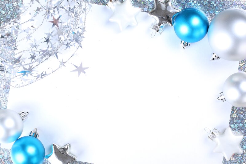 Blue and Silver Ornaments — Festive