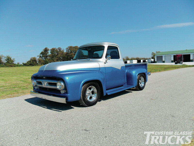 Blue and Silver Pickup Truck — Serene
