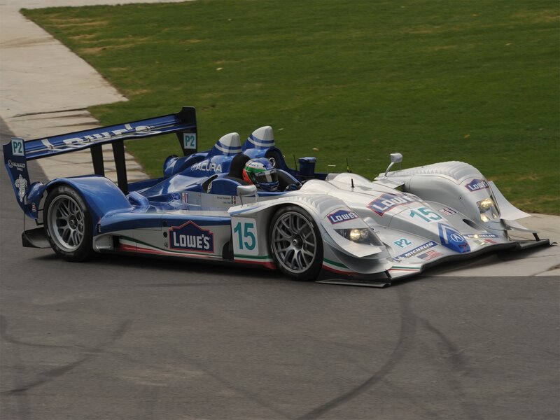 Blue and Silver Race Car — Dynamic, Afternoon
