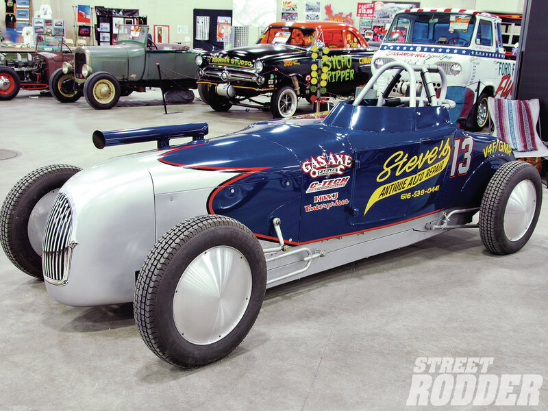 Blue and Silver Race Car — Neutral
