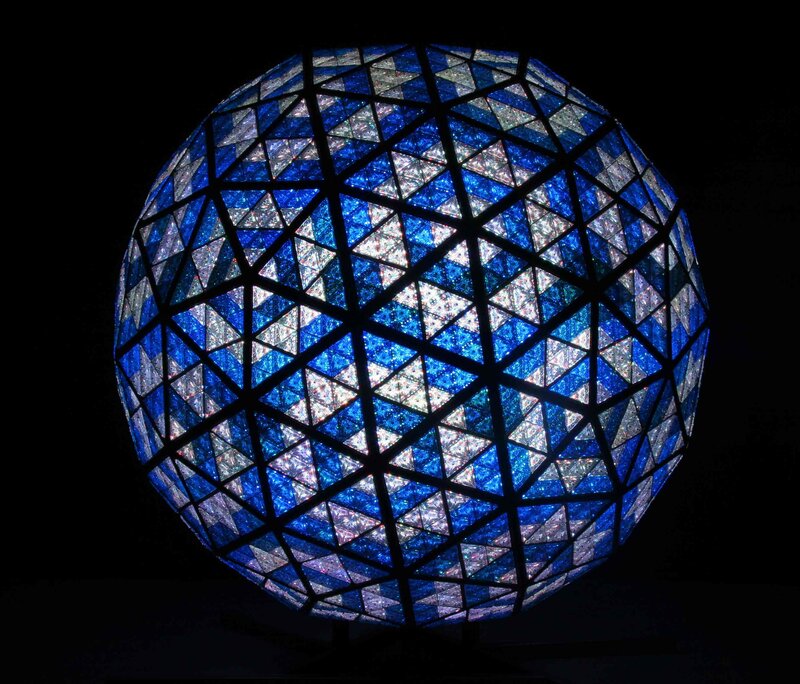 Blue and Silver Sphere