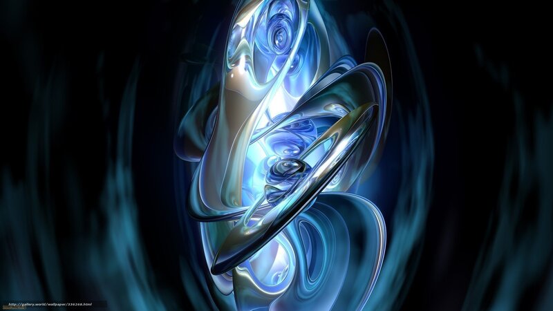 Blue and Silver Swirls — Dramatic