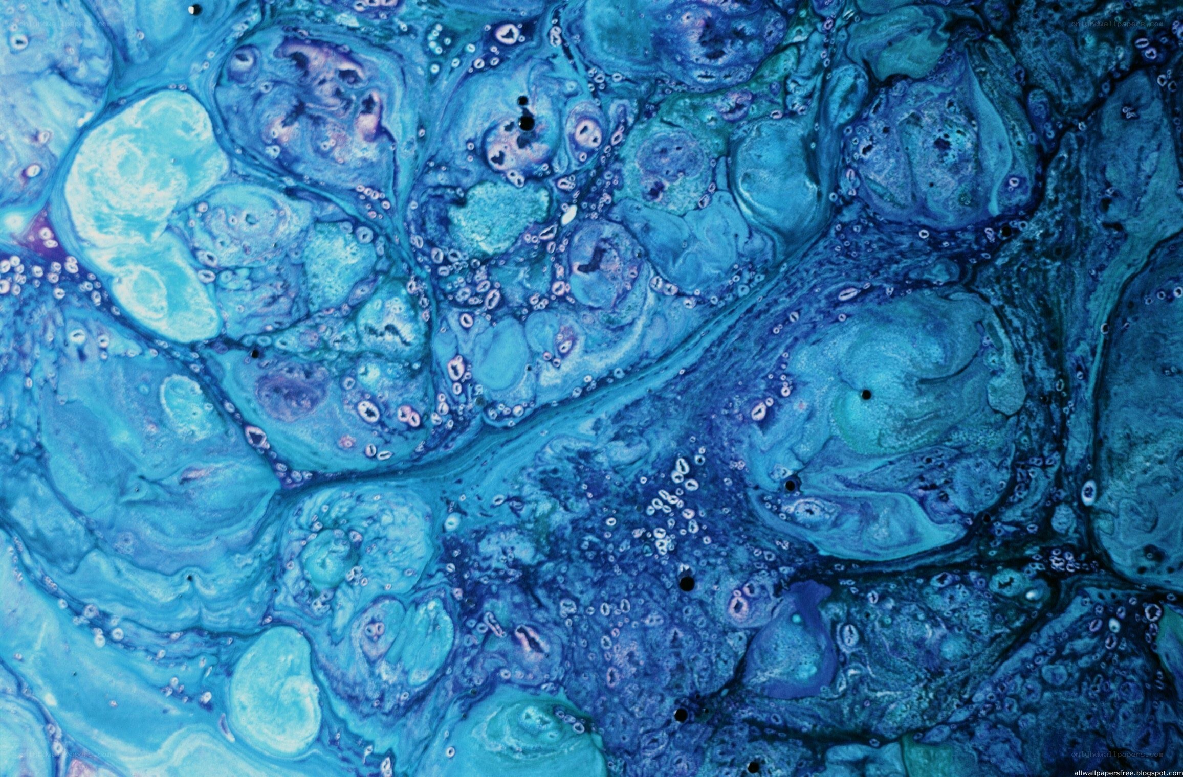 blue and teal abstract fluid art