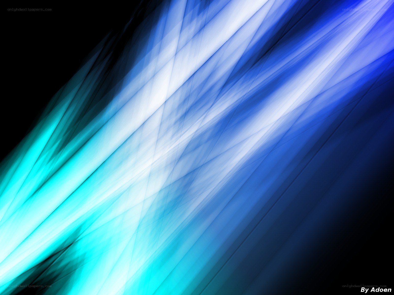 blue and teal light streaks