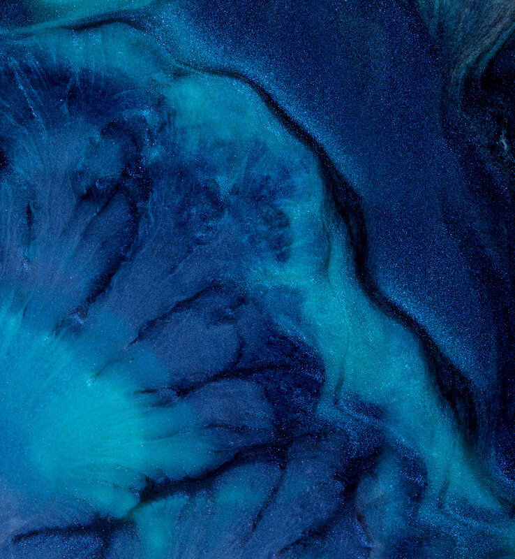 Blue and Teal Liquid Swirls