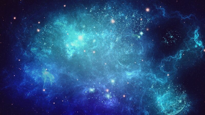 Blue and Teal Nebula