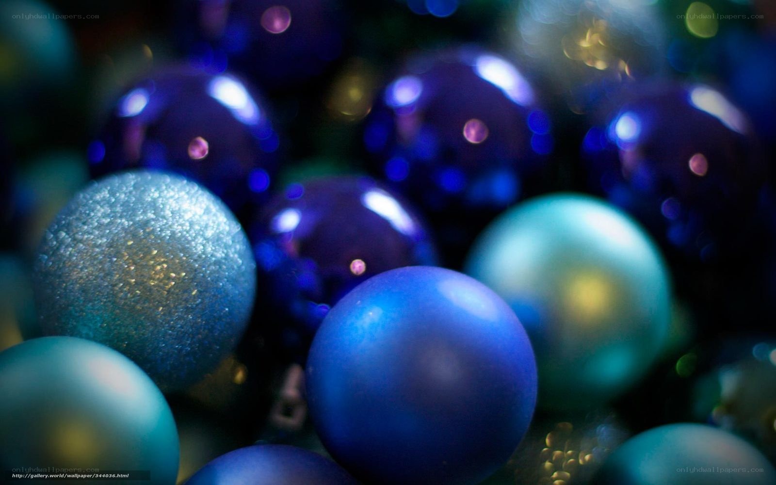 blue and teal ornaments