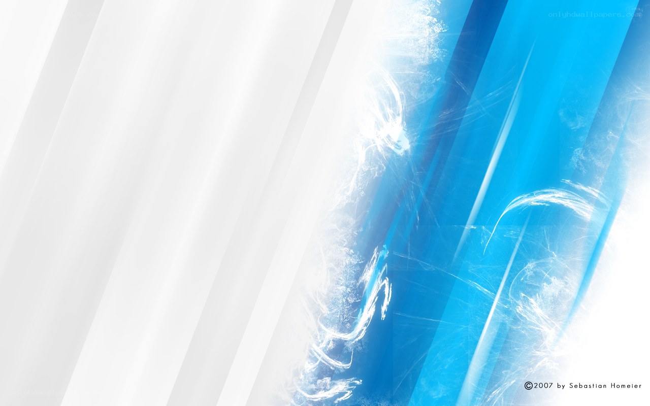 blue and white abstract design