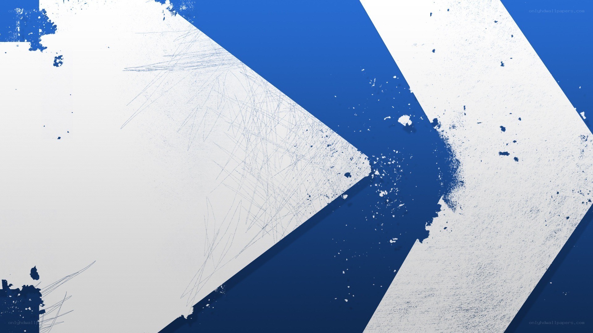 blue and white abstract design