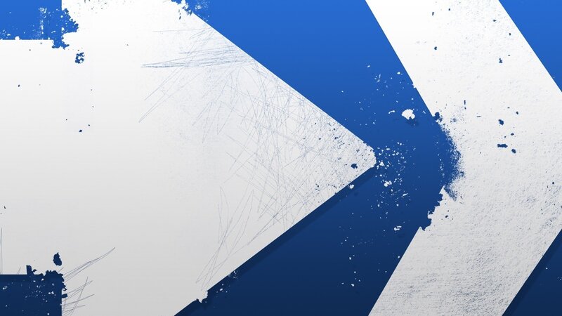 Blue and White Abstract Design — Dynamic, Diagonal Lines