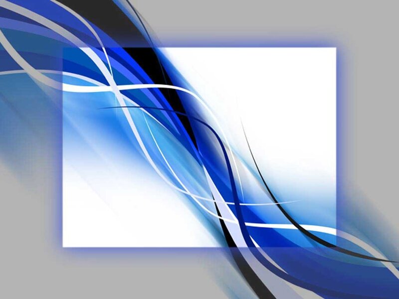 Blue and White Abstract Lines — Dynamic, Rectangle