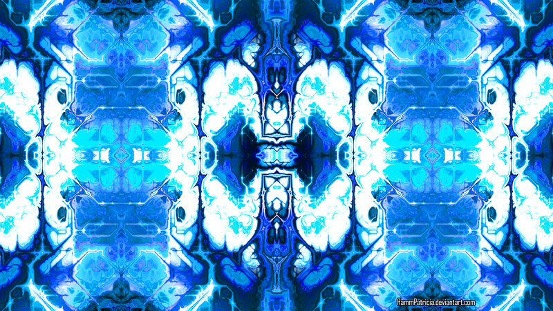 Blue and White Abstract Pattern — Hypnotic