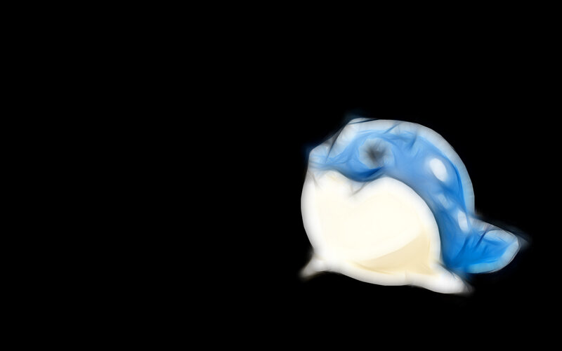Blue and White Abstract Shape