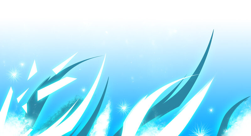 Blue and White Abstract Shapes