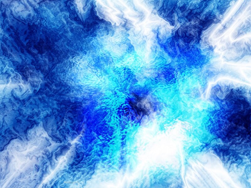 blue and white abstract swirls