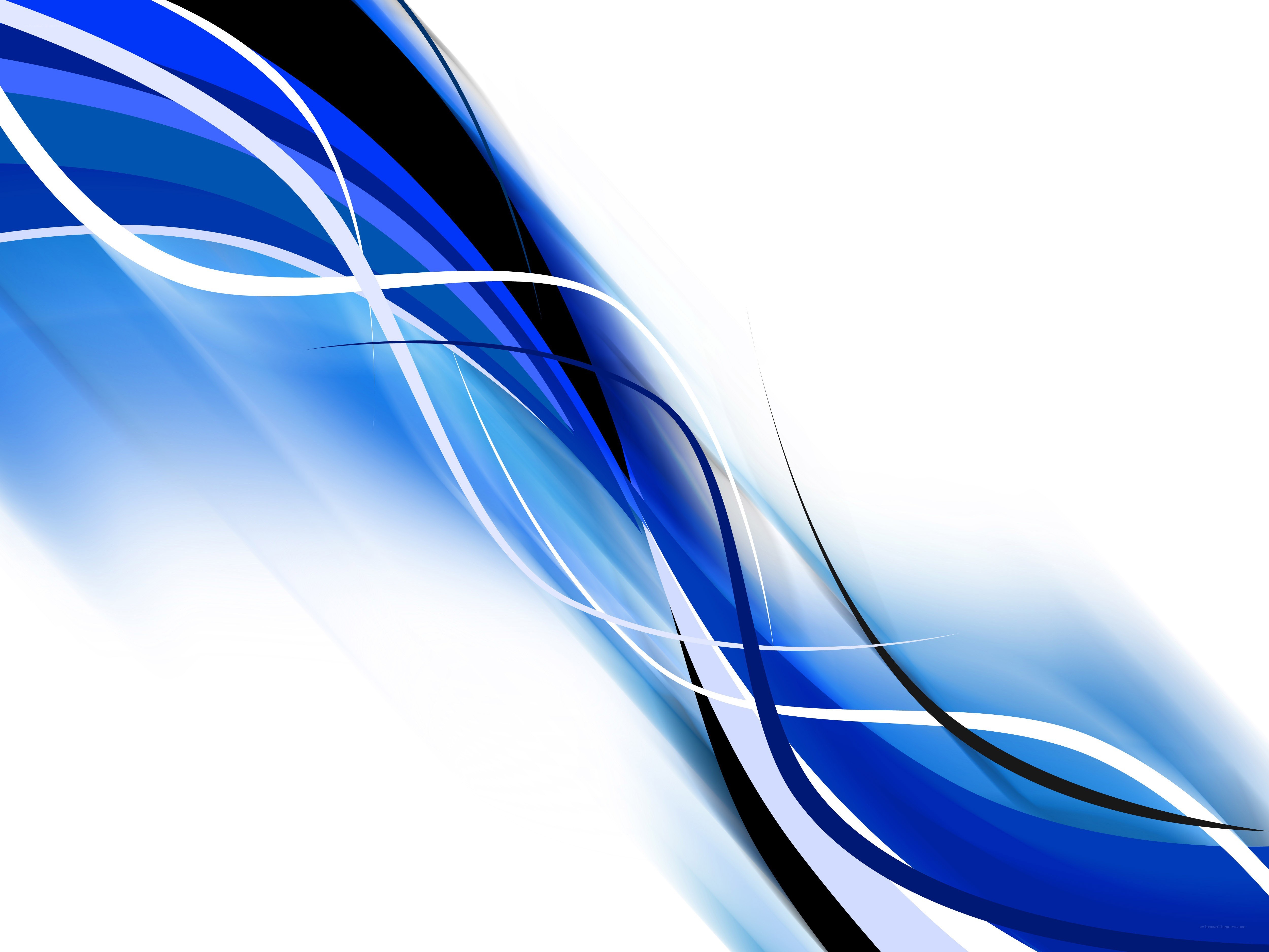 blue and white abstract waves