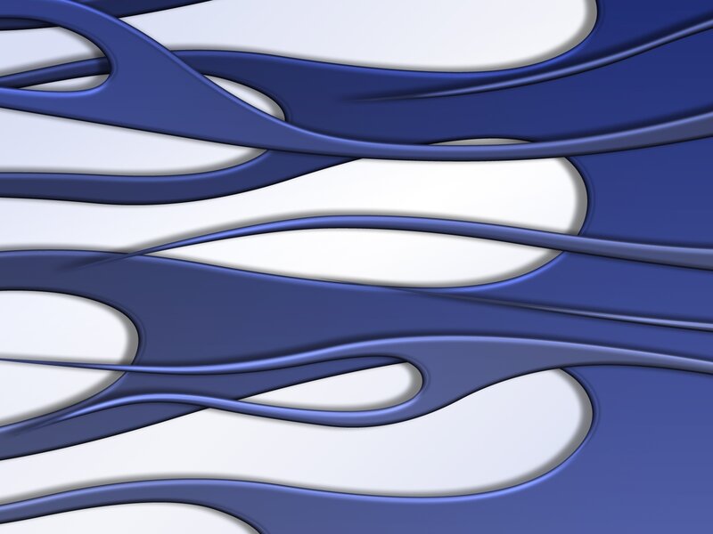 Blue and White Abstract Waves — Calm