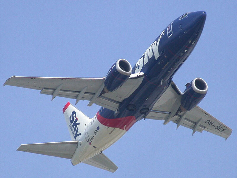 Blue and White Airplane — Clear