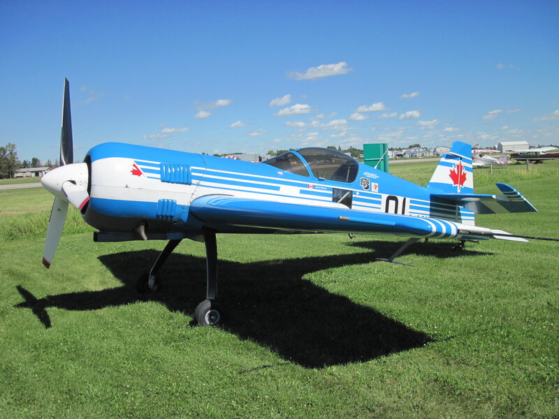 Blue and White Airplane — Serene
