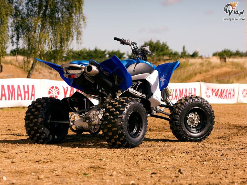 Blue and White Atv — Outdoor