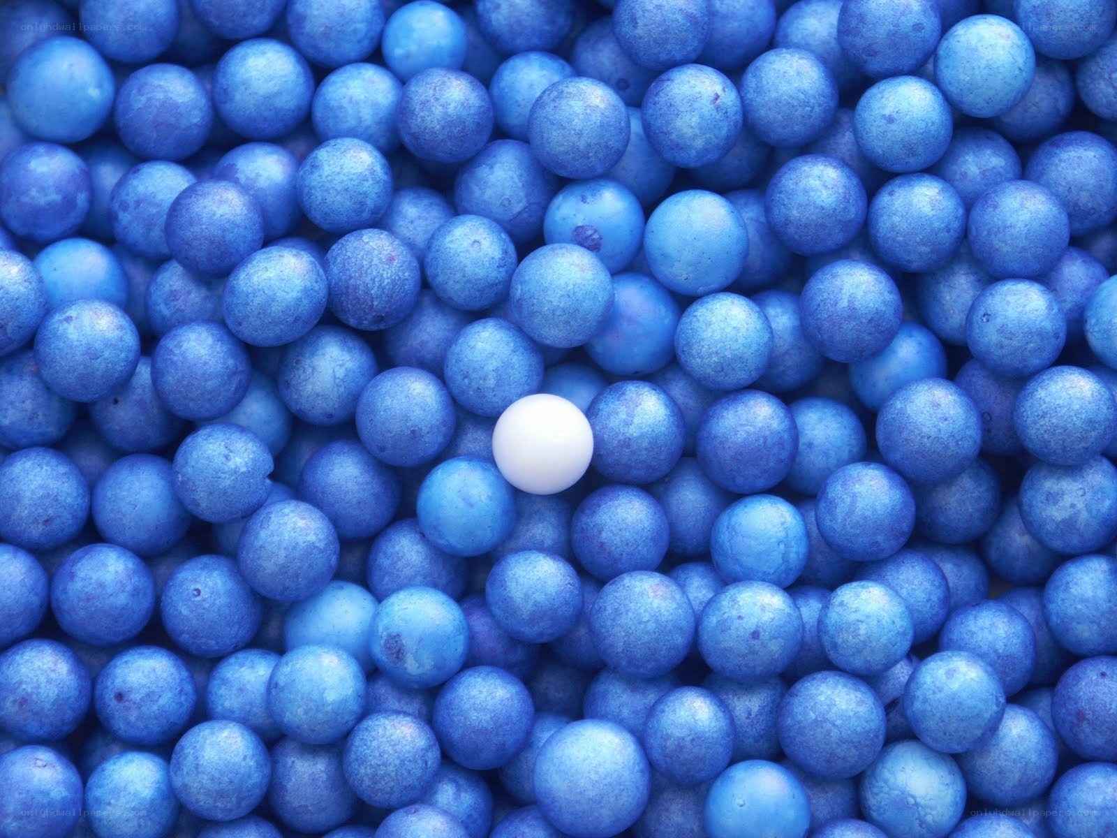 blue and white beads