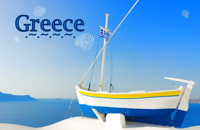 Blue and White Boat — Serene, Afternoon, Photograph, Sea