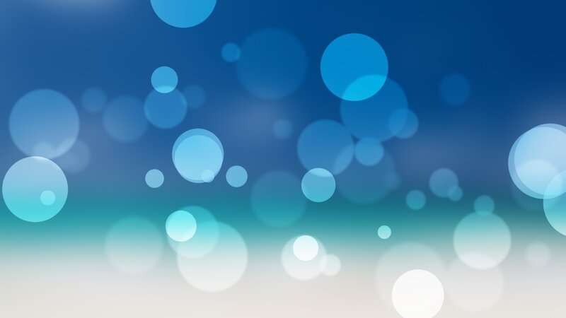 Blue and White Bokeh Circles — Calm, Abstract, Blur