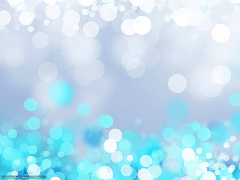 Blue and White Bokeh Circles — Calm, Abstract, Light