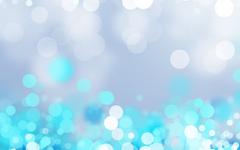 Blue and White Bokeh Circles — Calm, Abstract