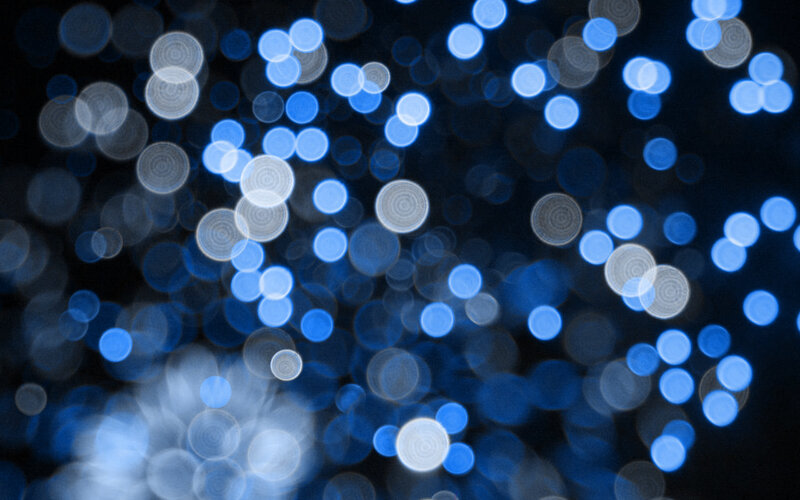 Blue and White Bokeh Lights — Calm